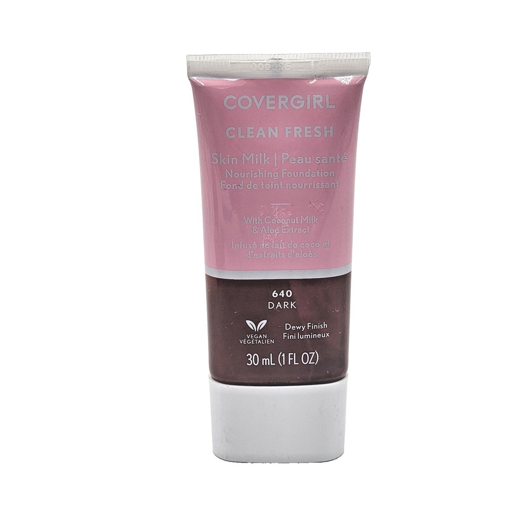 Covergirl Clean Fresh Skin Milk Nourishing Foundation 640 Dark Dewy Finish New